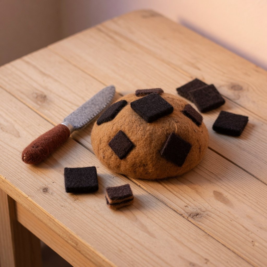 Cookie dough with chocolate chunks that still hold their shape