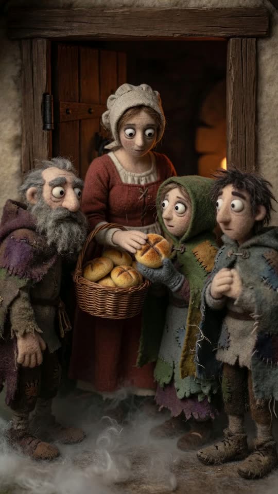 A still from Trick-or-Treating Began With Cakes for the Dead 🕯️