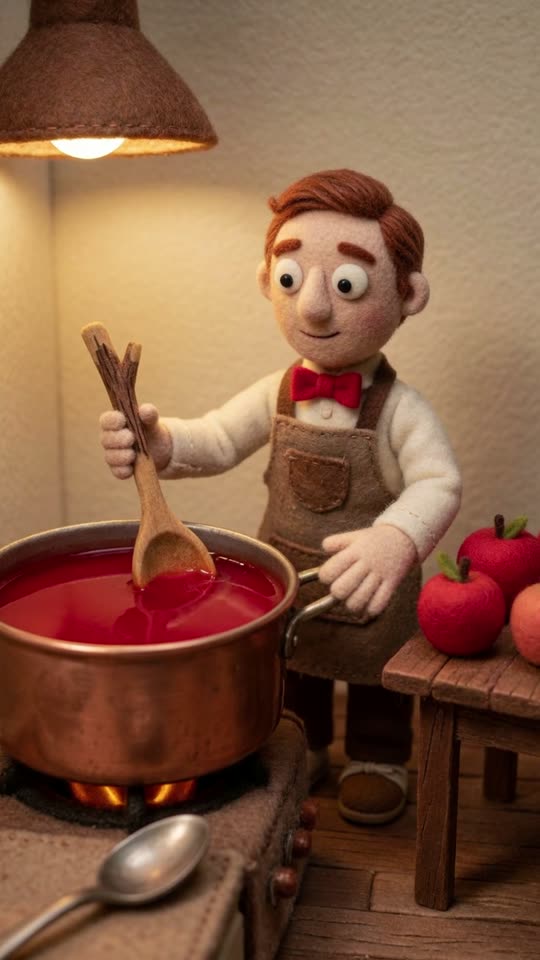 A still from The Candy Apple Started at Christmas 🍎