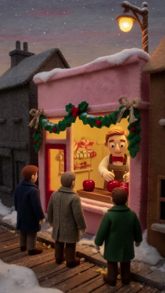 A still from The Candy Apple Started at Christmas 🍎